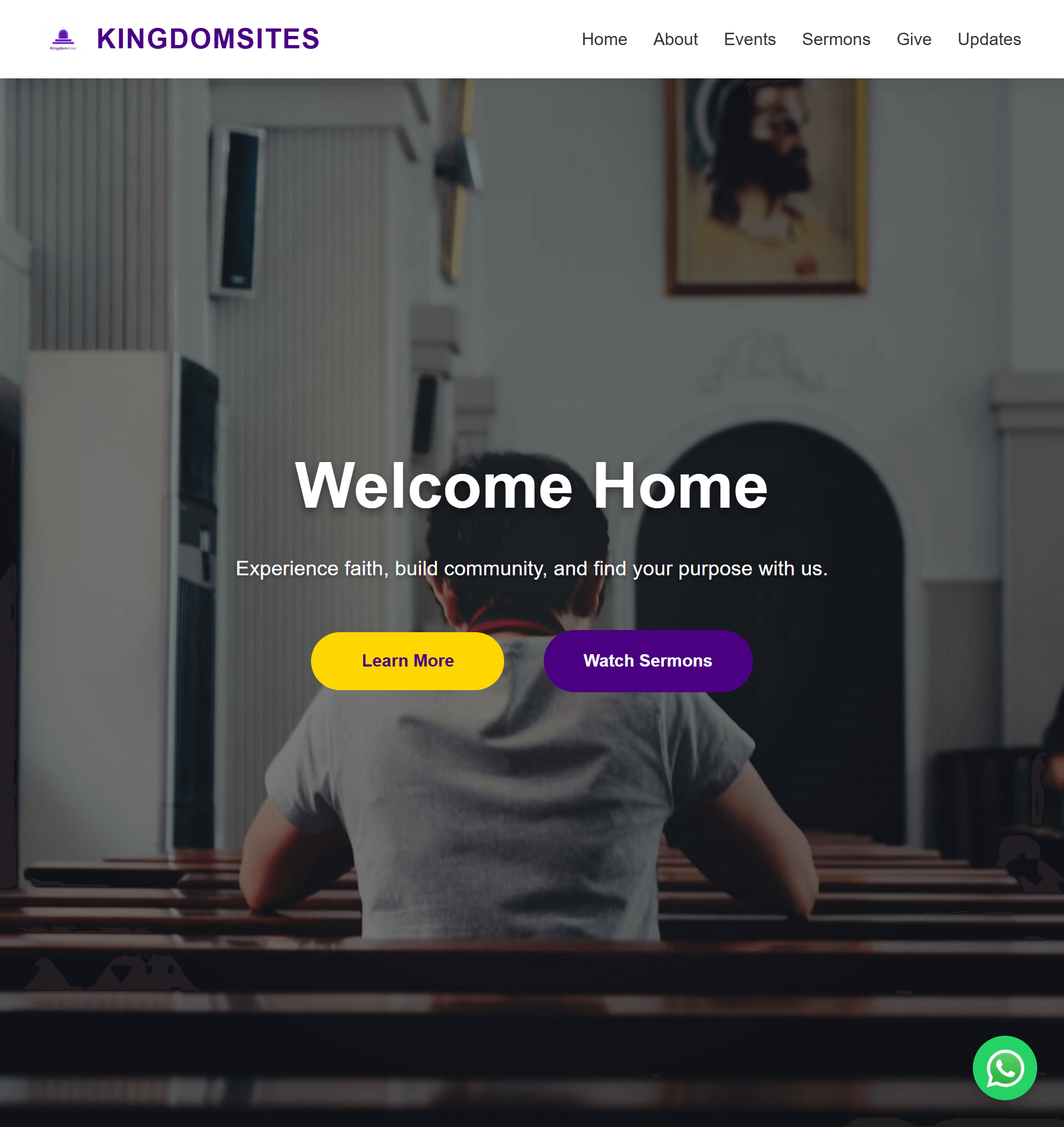 KingdomSite Project Screenshot
